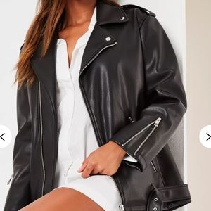 Faux Leather Biker Jacket